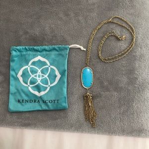 Kendra Scott Gold/ Turquoise Necklace